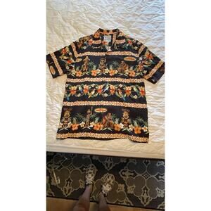 Men’s M RARE! Silk Tommy Bahama Disney Parks Enchanted Tiki Room Shirt